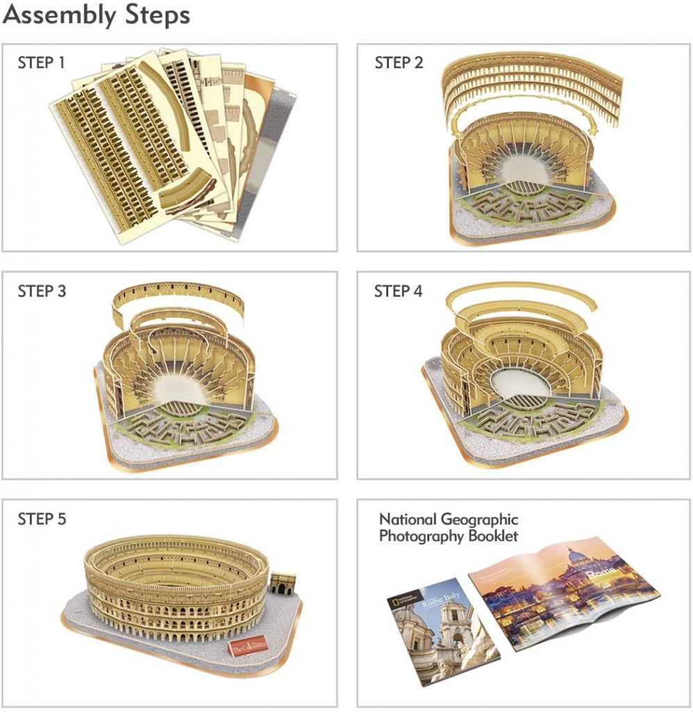 [CubicFun] Rome Colosseum 3D Model - Bin3aiah Travel