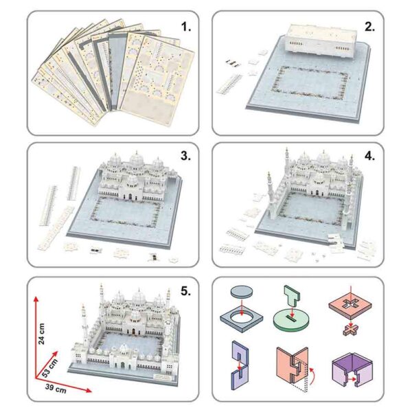 [CubicFun] 3D Puzzle Sheik Zayed Masjid
